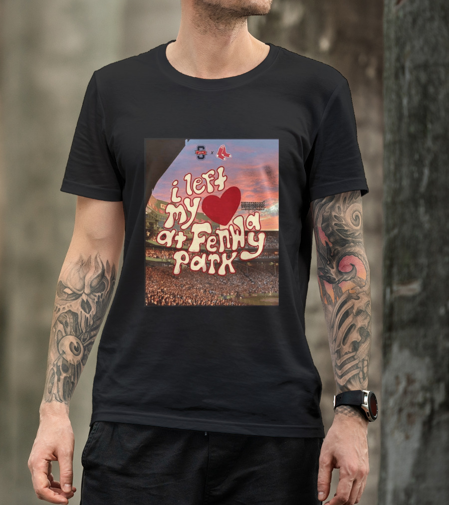 Cleveland Guardians Boston Red Sox I Left My Heart At Fenway Park T-Shirt