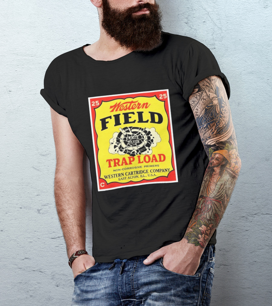 Western Field White Flyer Trap Load Western Cartridge Company East Alton USA T-Shirt