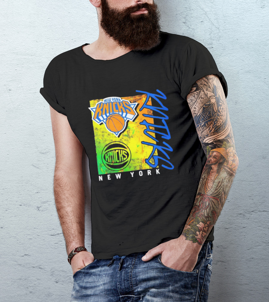 New York Knicks Basketball Team NBA Vibrant Graphic Knicks New York T-Shirt