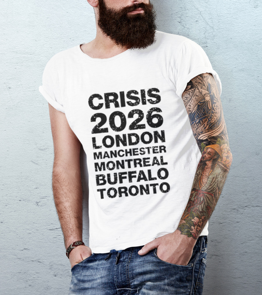 Alexisonfire Crisis 2026 Tour London Manchester Montreal Buffalo Toronto 20 Years T-Shirt