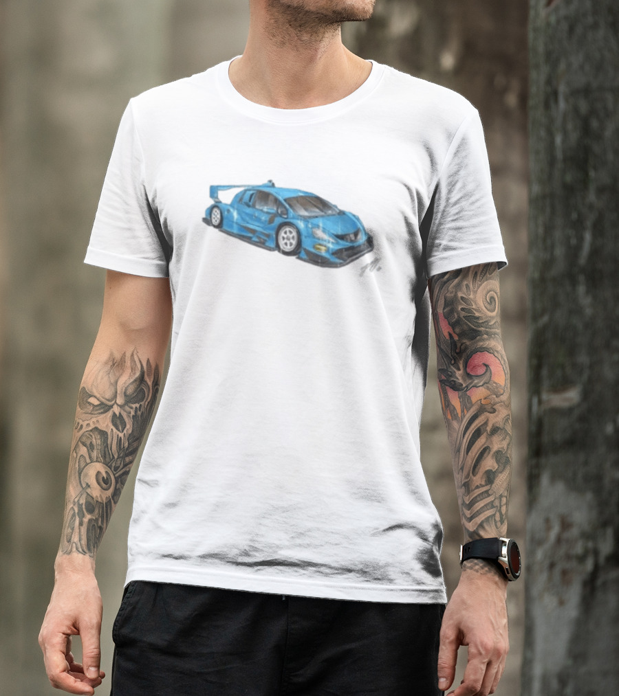 Grent Perez Store Fih Blue Racing Car T-Shirt