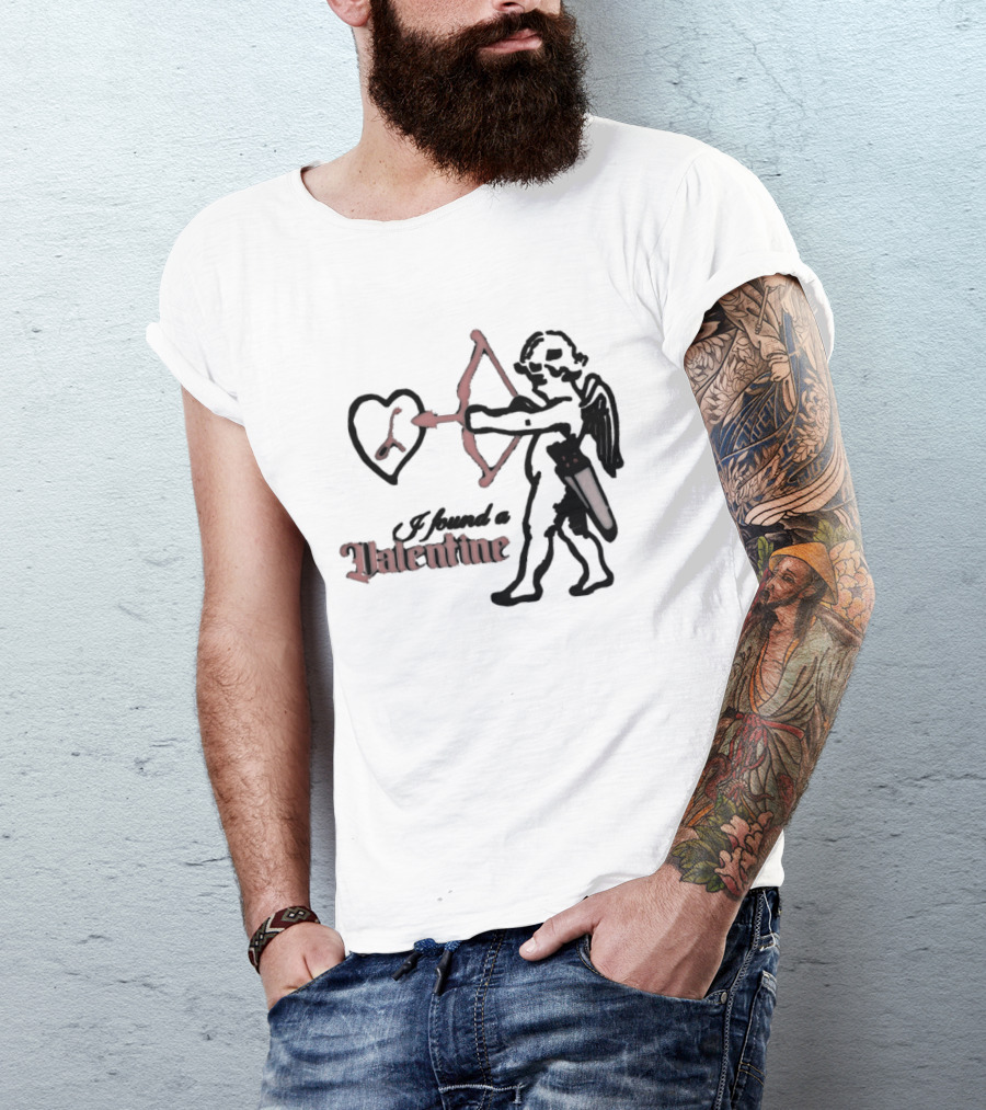 I Found A Valentine Cupid With Heart And Letter L T-Shirt