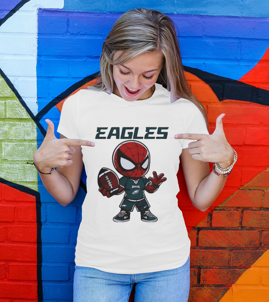 Spider Man Eagles Football Jersey Personalized Philadelphia Edition T-Shirt
