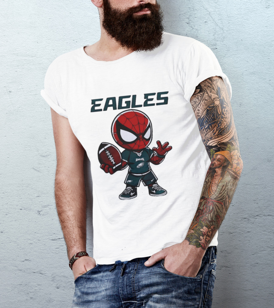 Spider Man Eagles Football Jersey Personalized Philadelphia Edition T-Shirt