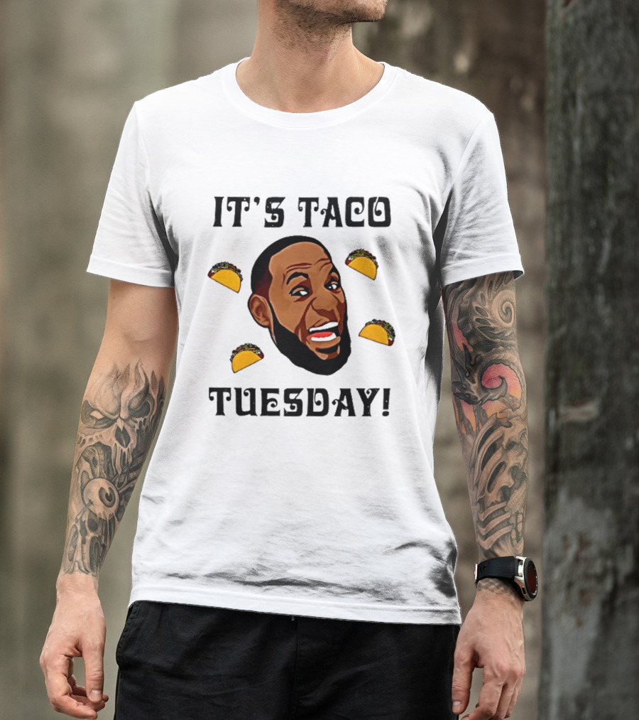 It's Taco Tuesday Meme Face With Tacos T-Shirt