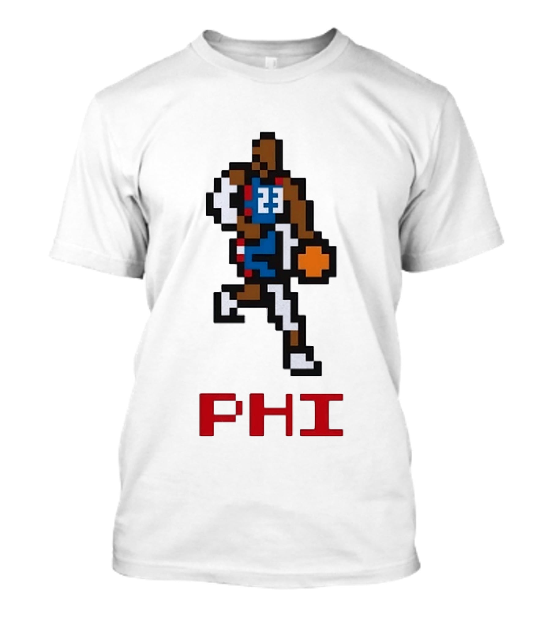 LeBron James Philadelphia 76ers Pixel PHL Sports 23 Jersey T-Shirt