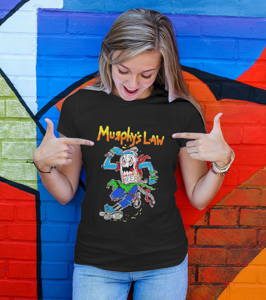 Murphy's Law Killer Beer Crossover Thrash Monster Can Running T-Shirt