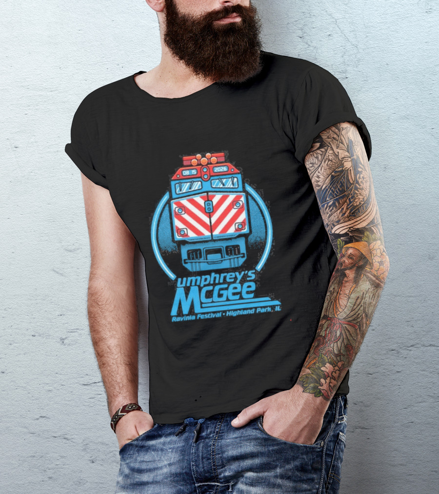 Highland Park IL 08.15.2026 Umphrey's McGee Tour Train T-Shirt