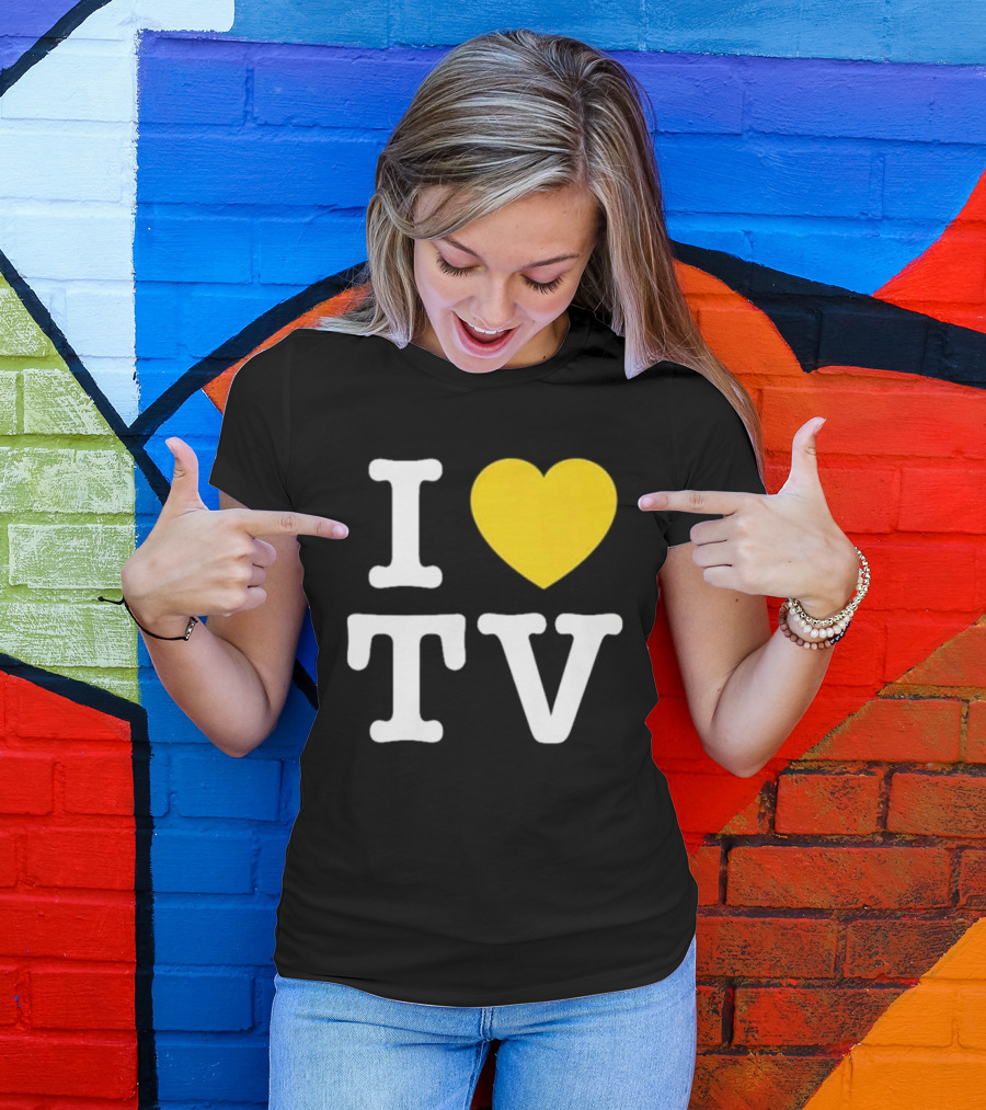 Hivemind I Love TV Heart T-Shirt