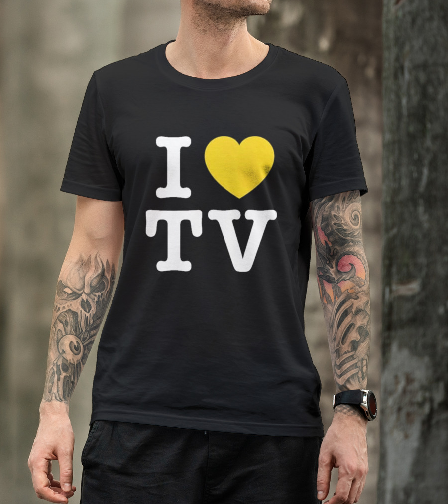 Hivemind I Love TV Heart T-Shirt