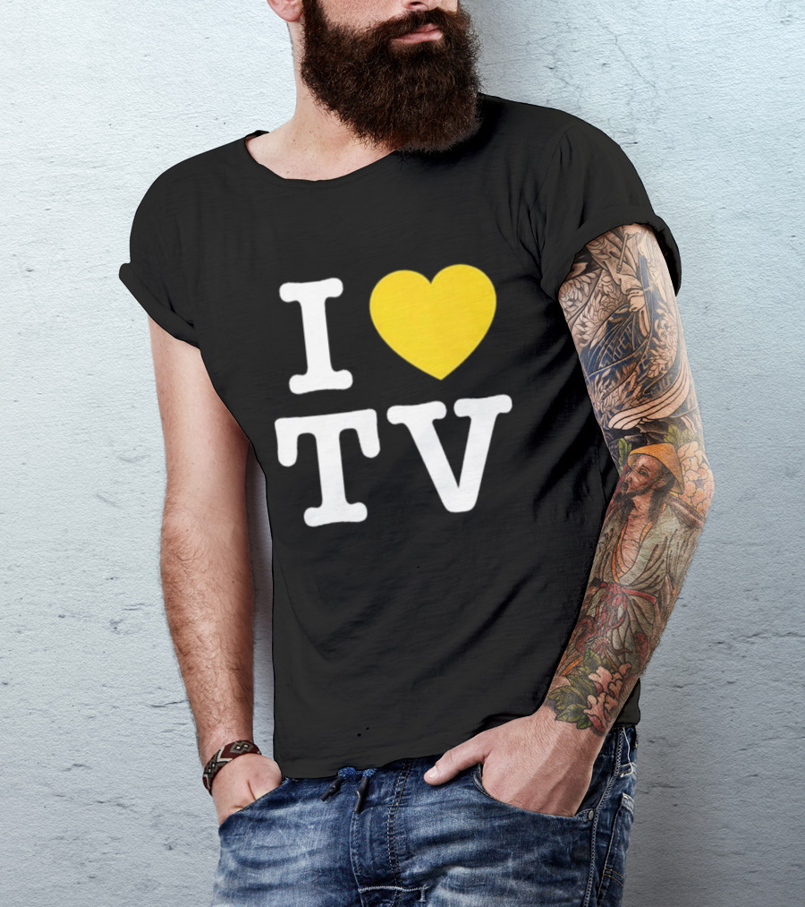 Hivemind I Love TV Heart T-Shirt