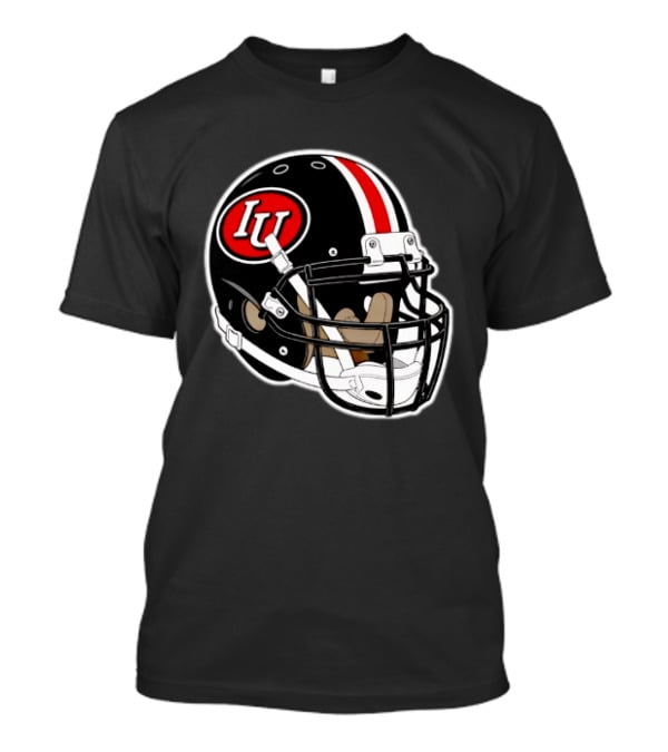 Indiana Hoosiers IU Football Helmet T-Shirt