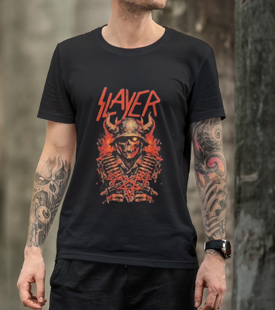 Slayer Rocklahoma Festival 2026 Pryor OK September 6 Skull T-Shirt