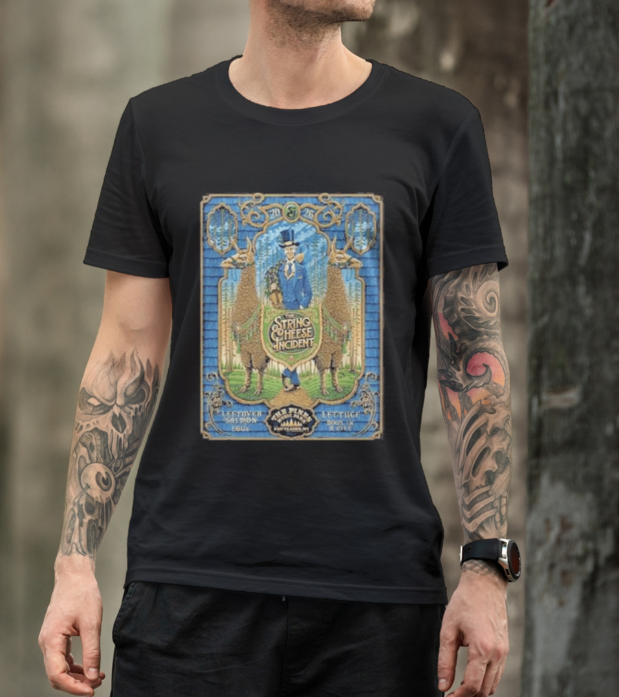 The String Cheese Incident Eau Claire WI 2026 Pine Music Park Leftover Salmon Lettuce Concert T-Shirt