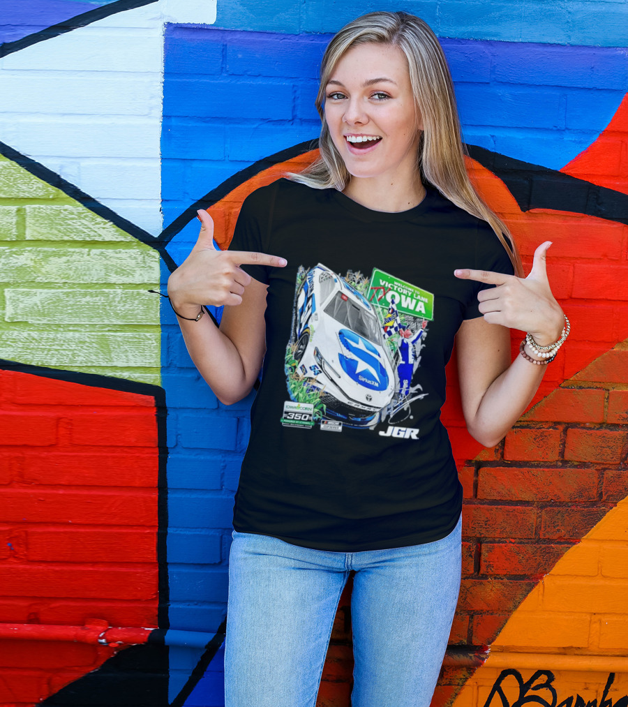 Ty Gibbs Welcome To Victory Lane Iowa Corn 350 NASCAR Cup Series JGR T-Shirt