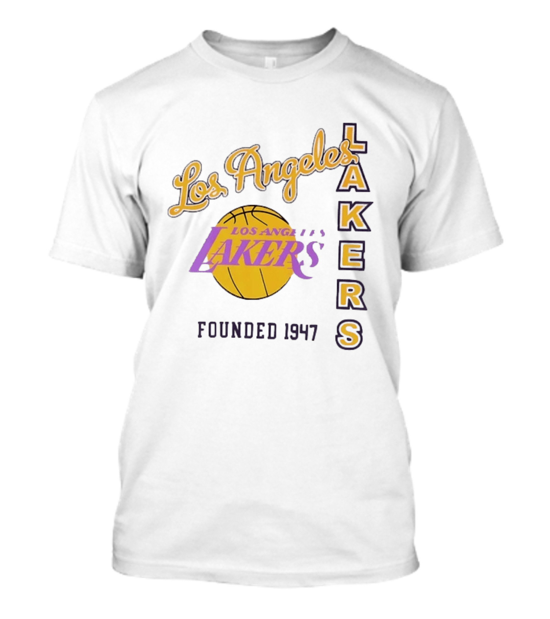 Los Angeles Lakers Founded 1947 NBA Basketball Team T-Shirt