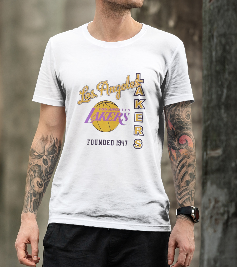 Los Angeles Lakers Founded 1947 NBA Basketball Team T-Shirt