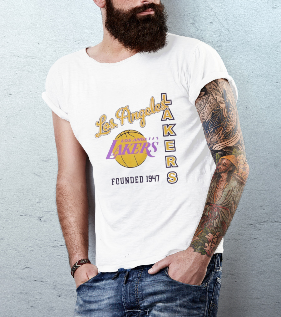 Los Angeles Lakers Founded 1947 NBA Basketball Team T-Shirt