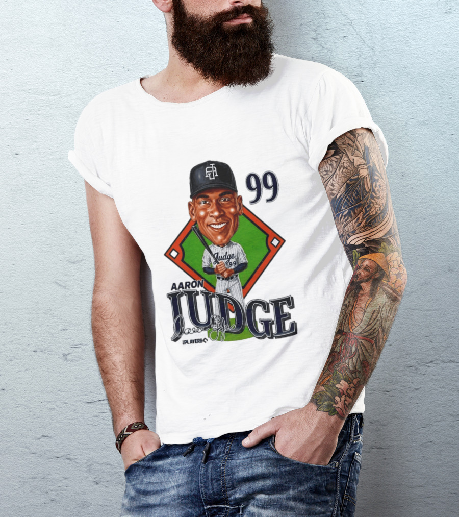 Aaron Judge New York Yankees Player 99 Caricature T-Shirt