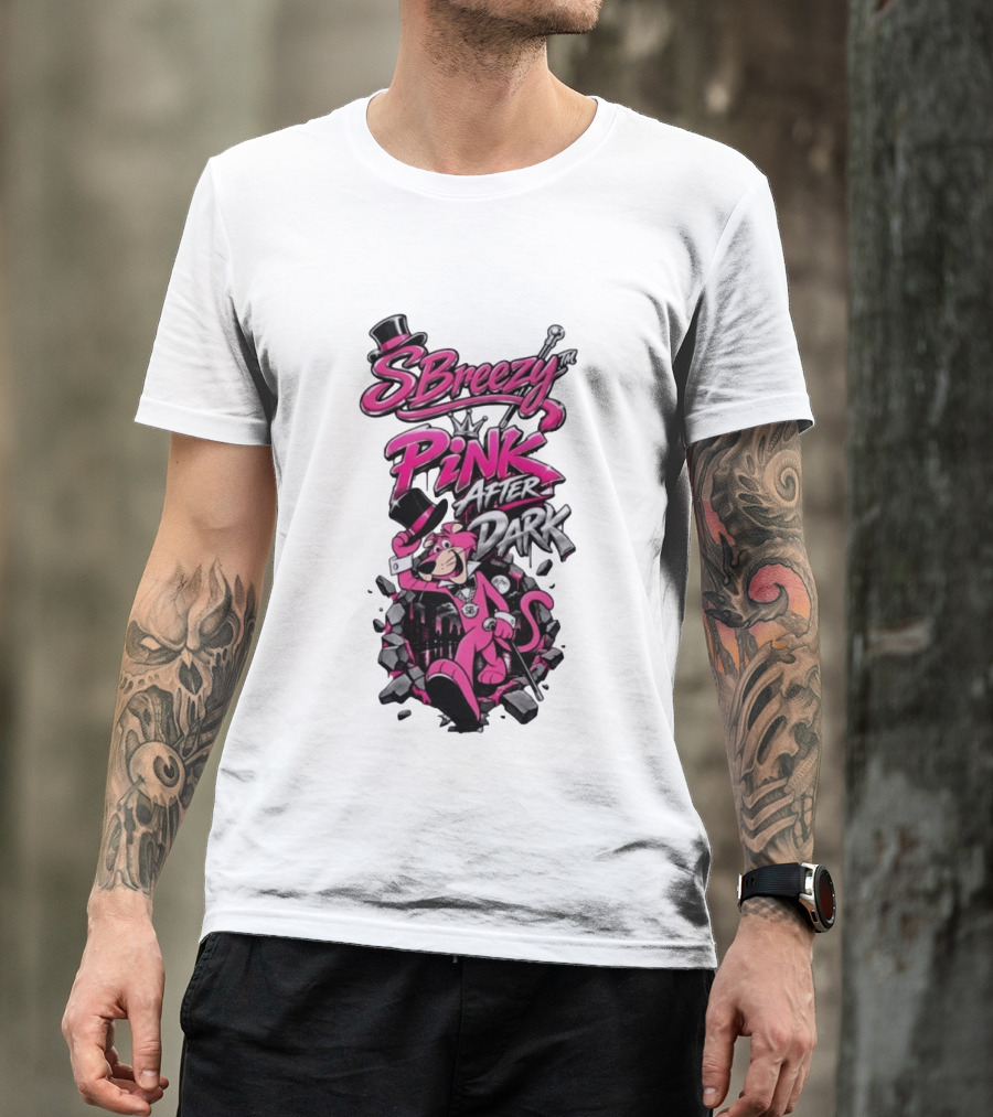 SBreezy Pink After Dark Cartoon T-Shirt