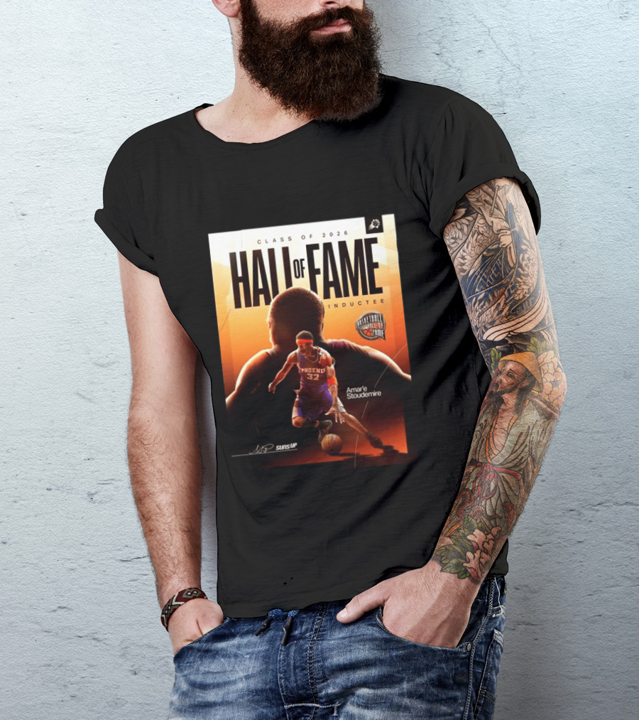 Class Of 2026 Hall Of Fame Inductee Amar'e Stoudemire Phoenix Suns Basketball T-Shirt