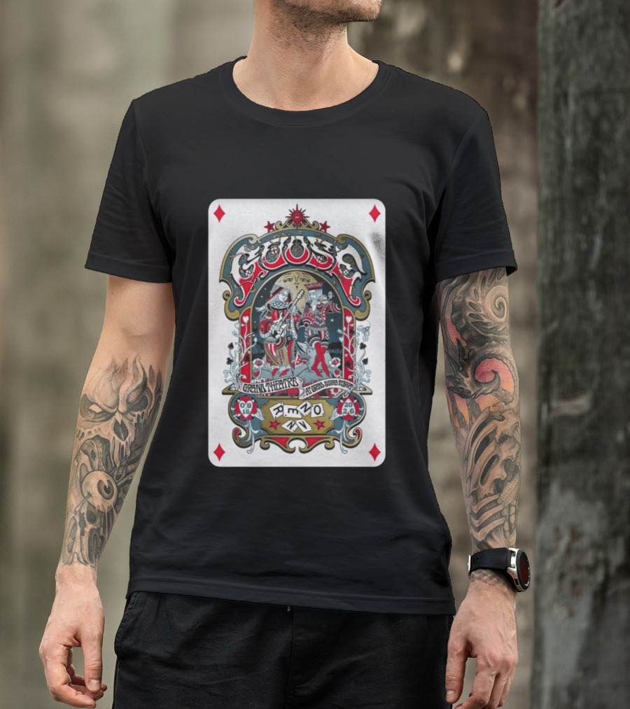 Goose Aug 16 2026 Grand Theatre Reno NV Playing Card T-Shirt