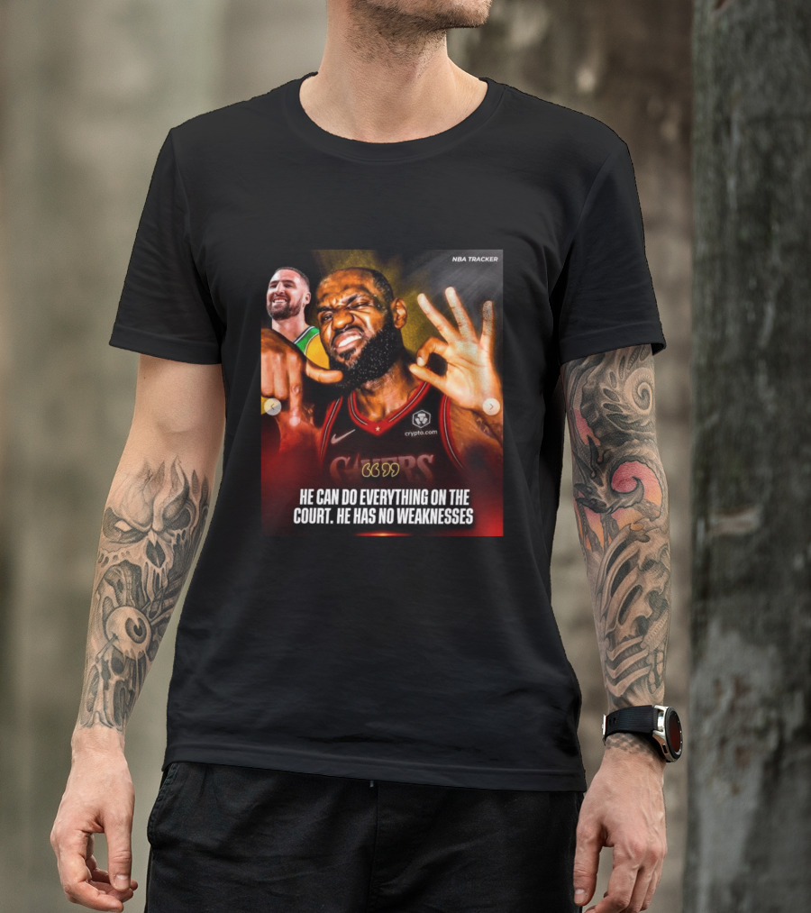 He Can Do Everything On The Court He Has No Weaknesses Crypto Lakers NBA Tracker T-Shirt