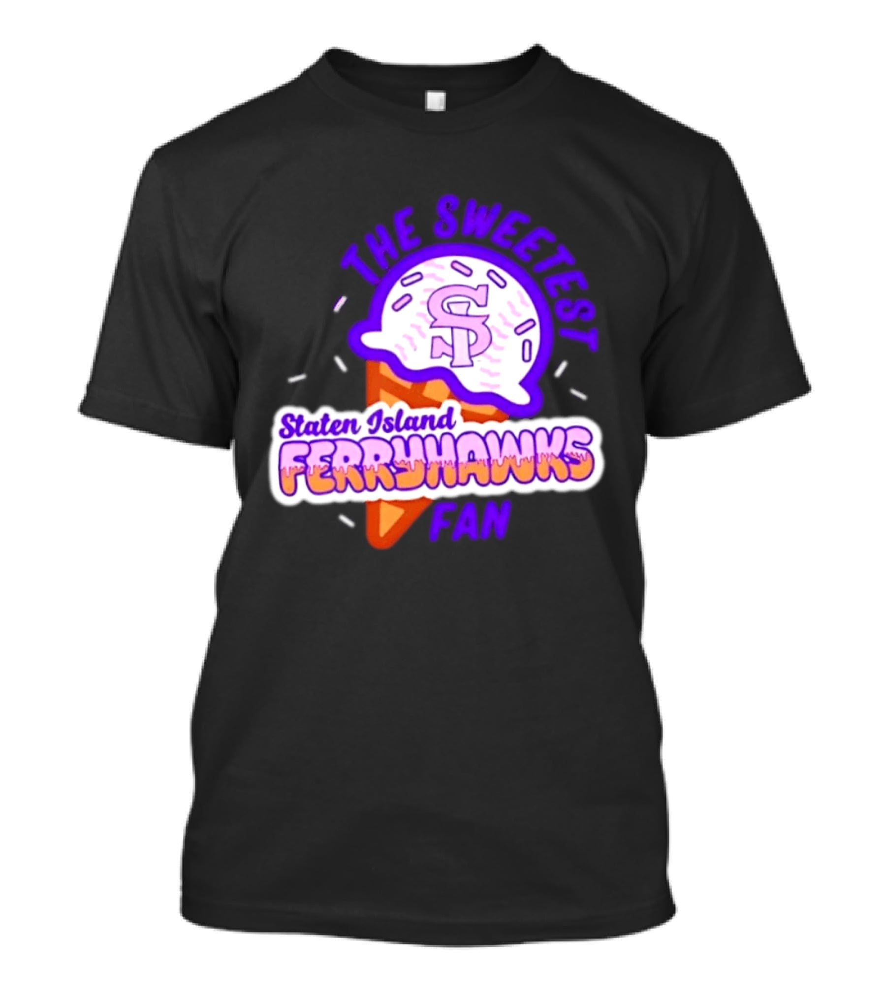 Staten Island Ferryhawks The Sweetest Fan Ice Cream Cone T-Shirt
