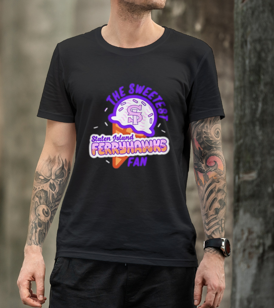 Staten Island Ferryhawks The Sweetest Fan Ice Cream Cone T-Shirt