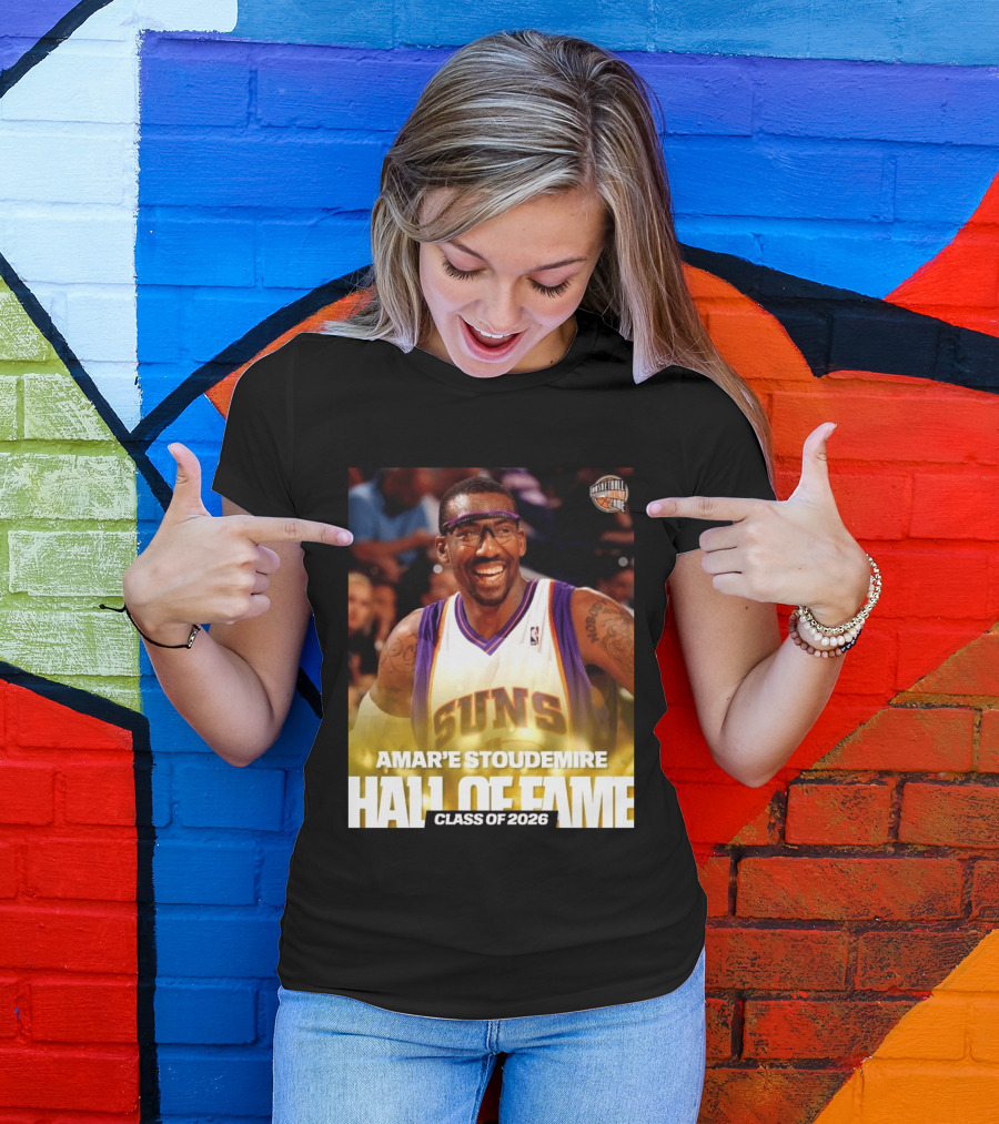 Amar'e Stoudemire Basketball Hall Of Fame Class Of 2026 Suns T-Shirt