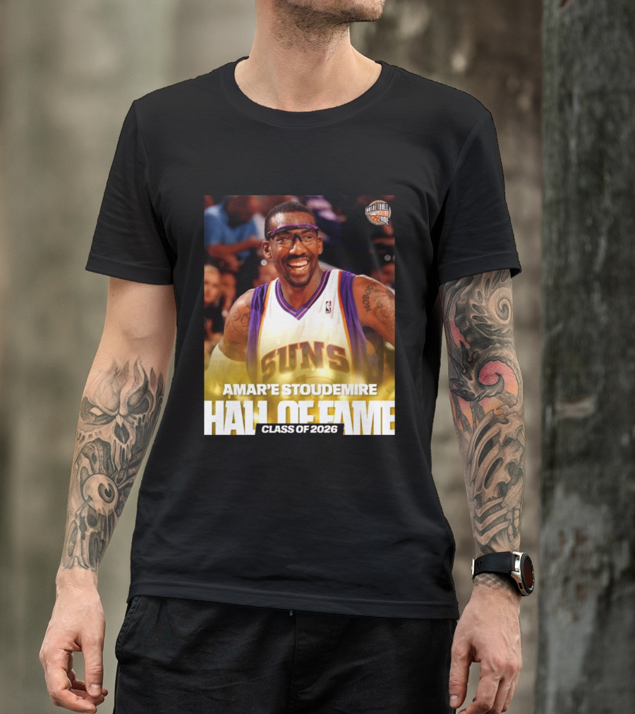 Amar'e Stoudemire Basketball Hall Of Fame Class Of 2026 Suns T-Shirt