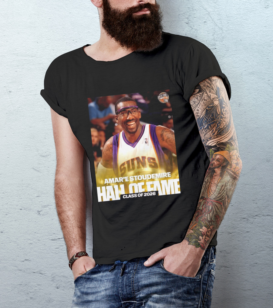 Amar'e Stoudemire Basketball Hall Of Fame Class Of 2026 Suns T-Shirt