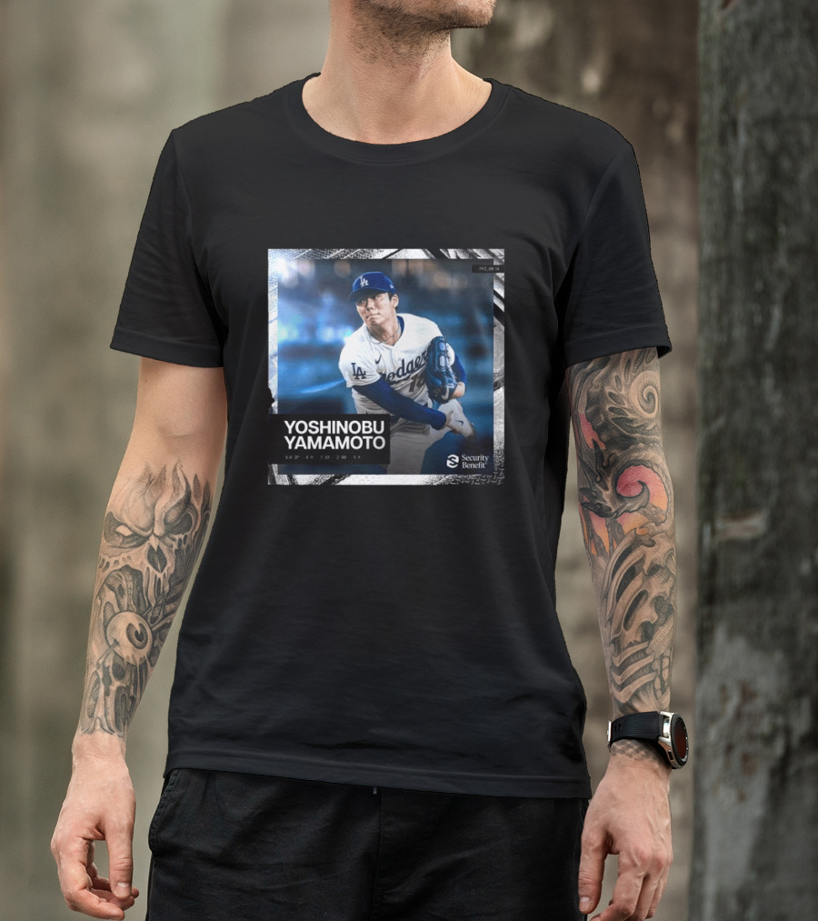 Yoshinobu Yamamoto Los Angeles Dodgers Security Benefit 2026 T-Shirt