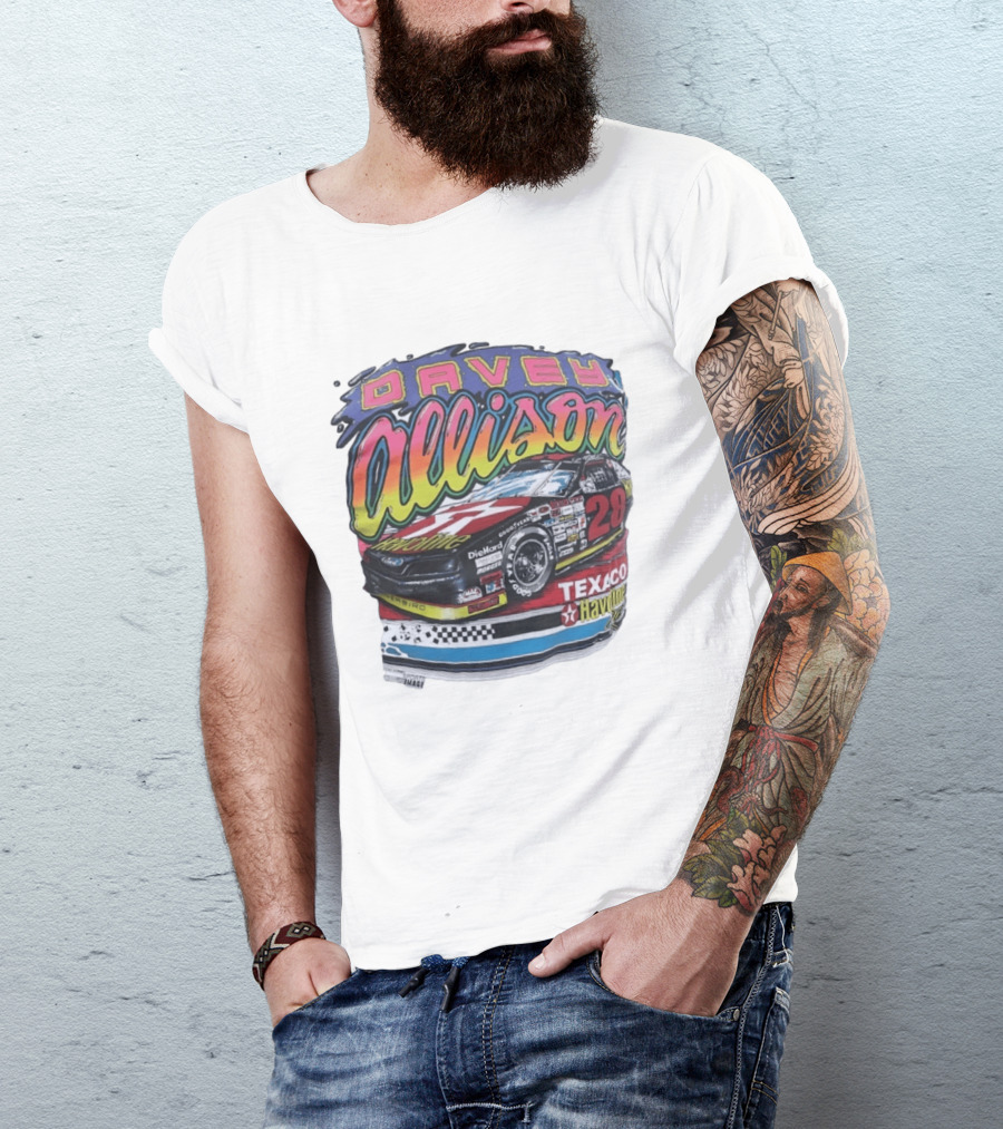 Davey Allison 28 Texaco Havoline Racing Ford Thunderbird T-Shirt