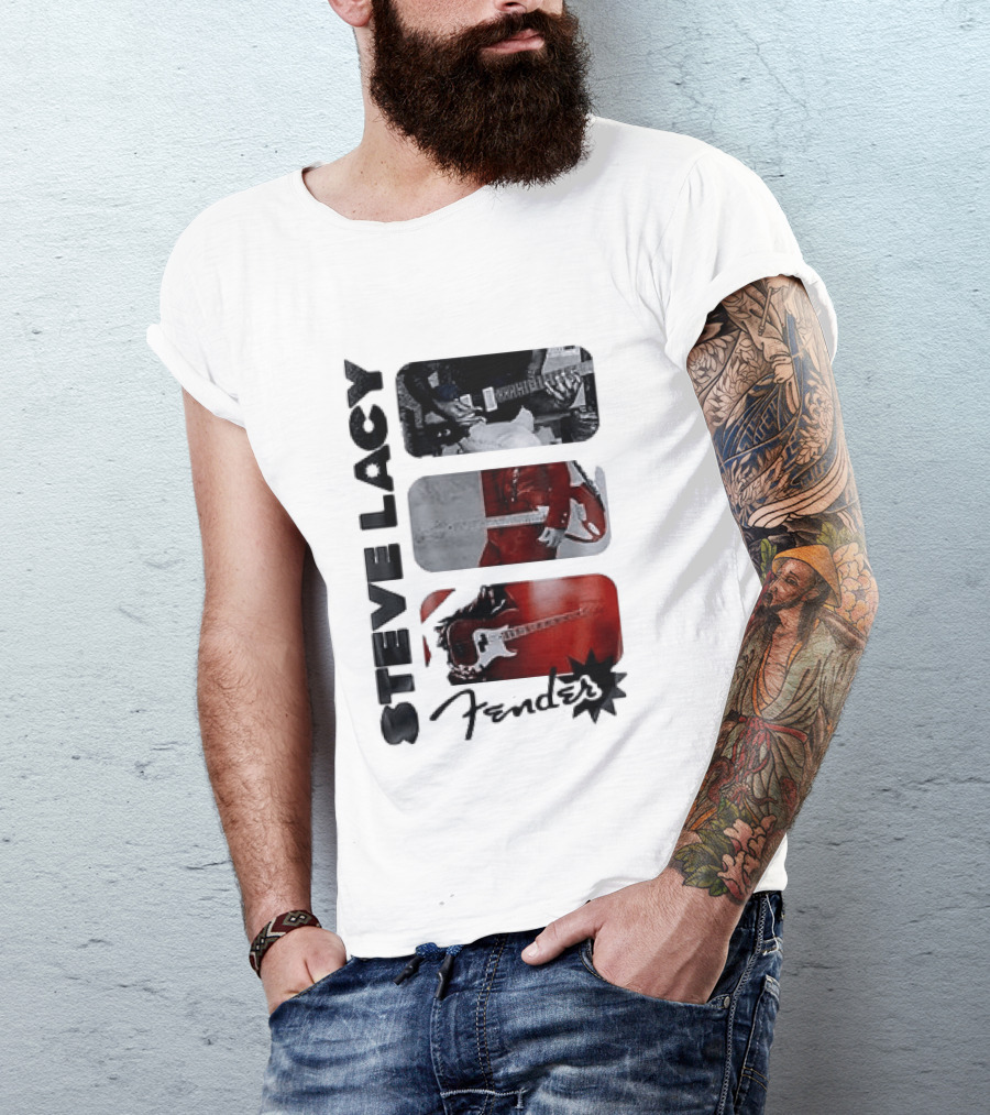 Steve Lacy Fender Oh Yeah Tour Guitar T-Shirt
