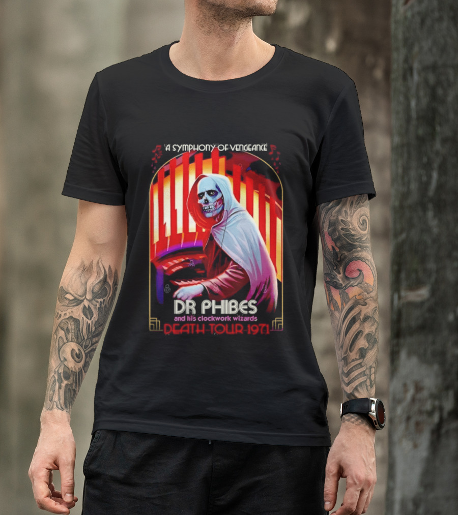 Dr Phibes And His Work Wizards A Symphony Of Vengeance Death Tour 1971 T-Shirt