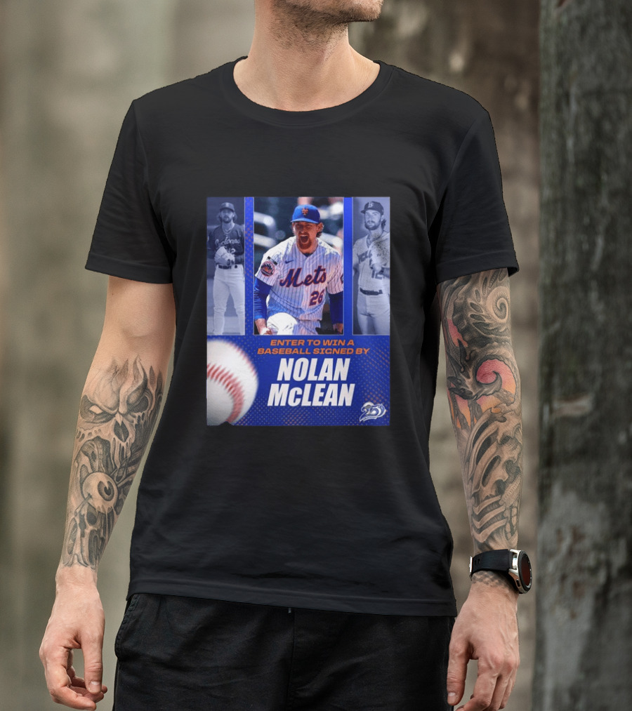 Enter To Win A Baseball Signed By Nolan McLean Mets 26 Celebrating 25 Years T-Shirt