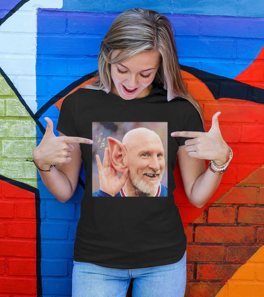 Lionel Messi Elf Meme Pessi Big Ear Music Notes Bald Man T-Shirt