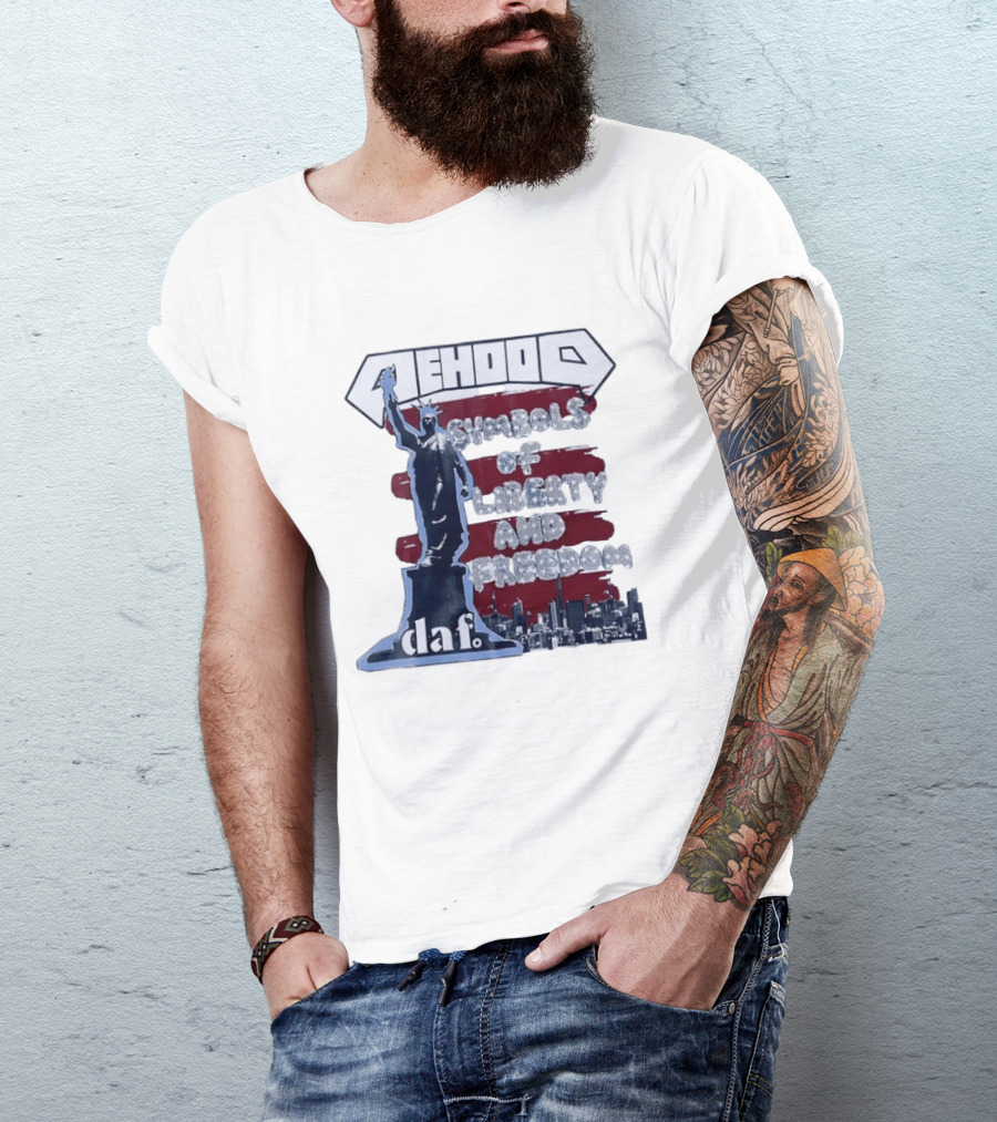 Mehood Symbols Of Liberty And Freedom Statue Of Liberty Daf T-Shirt