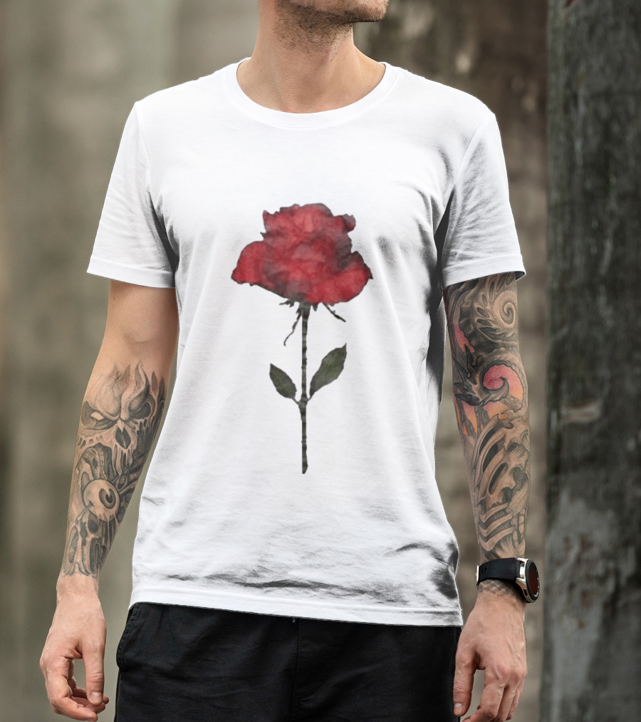 Original CORTIS Seonghyeon Acne Studios Women's Red Rose 2026 T-Shirt