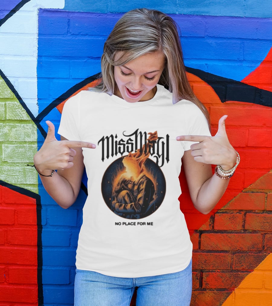 Miss May I No Place For Me Solid State Records Store White Black Ringer T-Shirt