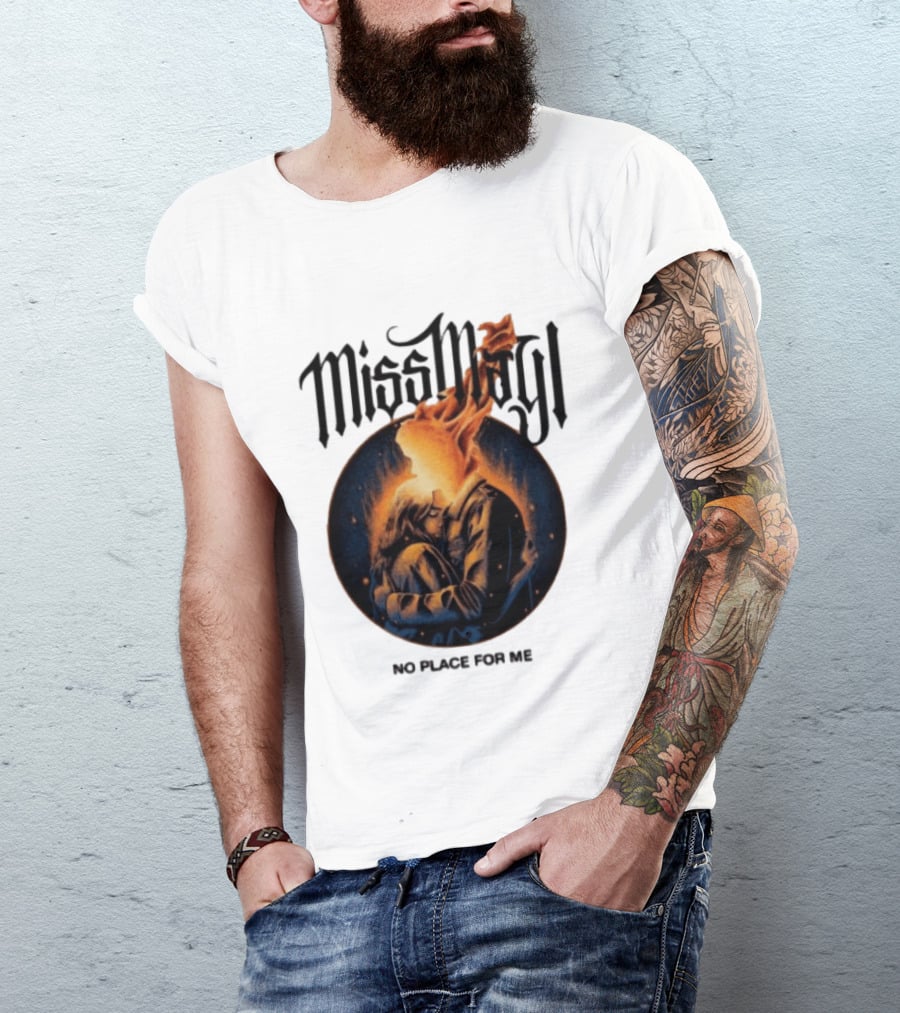 Miss May I No Place For Me Solid State Records Store White Black Ringer T-Shirt