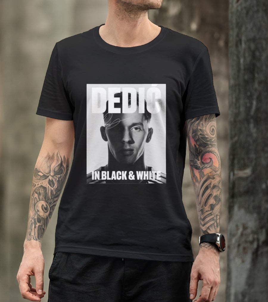 Dedić In Black & White Monochrome T-Shirt