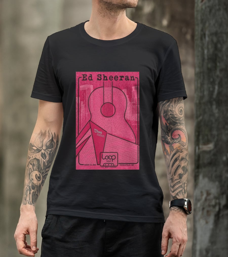 Ed Sheeran Loop Tour August 15 2026 U.S. Bank Stadium Minneapolis MN T-Shirt