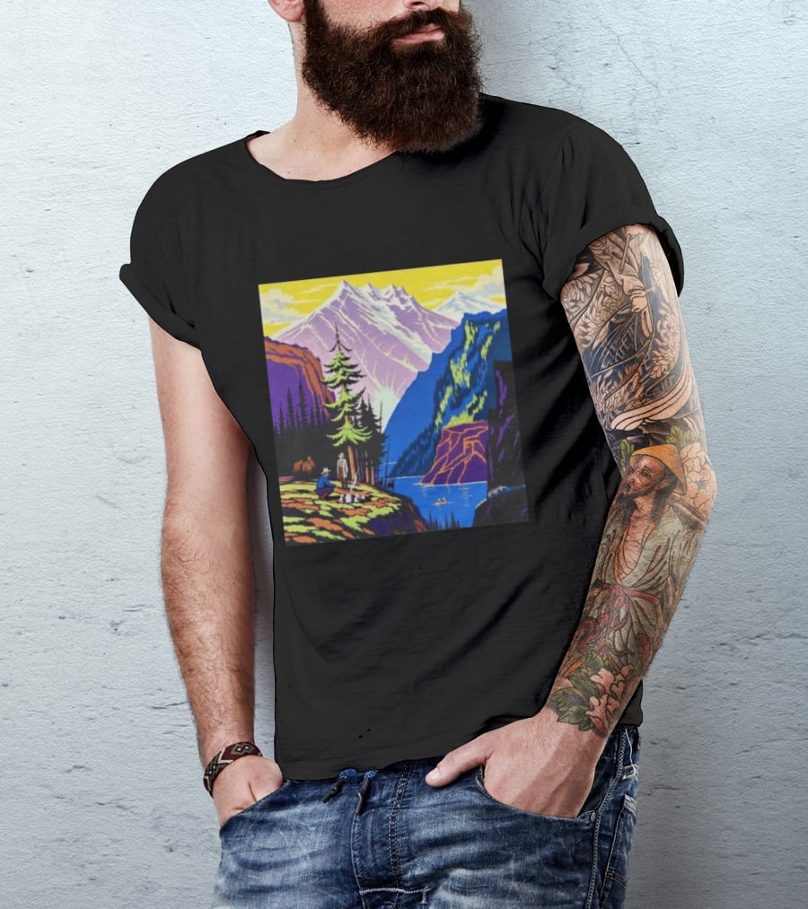 Zach Bryan Aug 13 14 2026 Denver Colorado Mountain Landscape Scenic T-Shirt