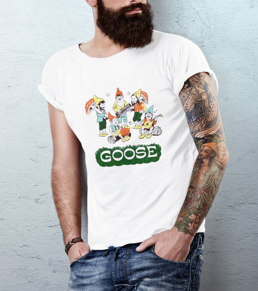 Goose Band Garden Gnome Music Festival Indie Rock T-Shirt