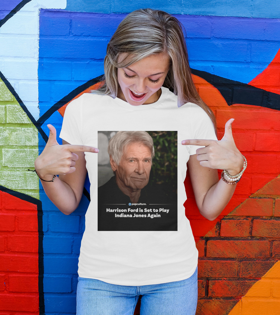 Harrison Ford Indiana Jones Return Announcement Popculture Update T-Shirt