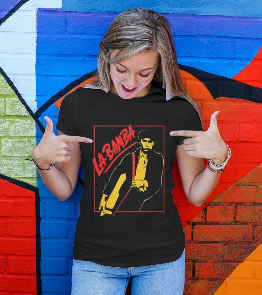 Ritchie Valens La Bamba Rock And Roll Iconic Yellow Red T-Shirt