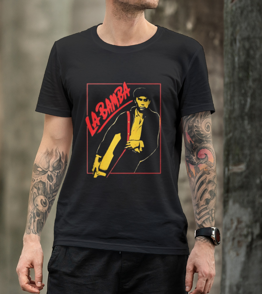 Ritchie Valens La Bamba Rock And Roll Iconic Yellow Red T-Shirt
