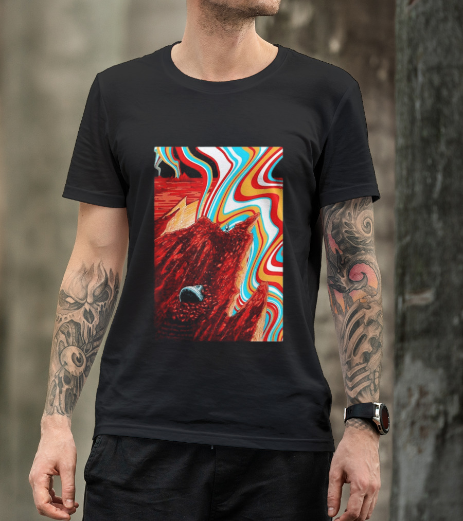 Gov't Mule Livingston MT August 18 2026 Event Psychedelic Swirls Alien Landscape T-Shirt